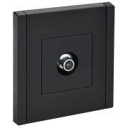 Розетка TV оконечная FORTE&PIANO FP128 черн. IEK FP-A10-O-K02