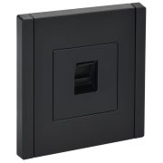 Розетка компьютерная RJ45 кат.5E FORTE&PIANO FP132 черн. IEK FP-K10-1-K02