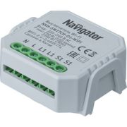 Переключатель одноканальный 82 632 Smart Home NSH-SWITCH-01-WiFi с управлением по Wi-Fi Navigator