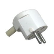 Вилка угловая с З/К белая 16А IP20 Беларусь (10/350)