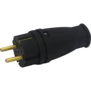 Вилка прямая с з/к каучук 16А IP44 Беларусь (10/350)