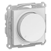ATLASDESIGN СВЕТОРЕГУЛЯТОР (диммер) повор-нажим, LED, RC, 400Вт, мех., БЕЛЫЙ Systeme Electric