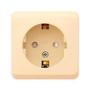 Розетка 1-м ОП Этюд 16А IP20 250В с заземл. без защ. шторок крем Systeme Electric