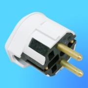 Вилка угловая с З/К белая б/кем 16А IP20 Беларусь (10/320)