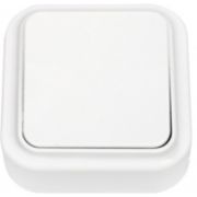 Переключатель 1кл о/у белый IP20 Пралеска Беларусь (1/90)