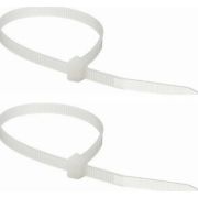 Хомут нейлоновый бел КСС 5х200 (100шт/упак) Fortisflex (1/10/100)
