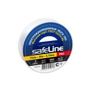 Изолента ПВХ 19мм х 20м белая Safeline (200/10)