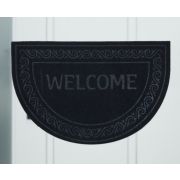 Коврик влаговпитывающий «Welcome» 60х90 см полукруг черный (уп=10шт)