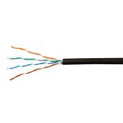 Витая пара UTP  4x2x0,48  AWG 24 категория 5е Черная внешняя Cu Outdoor