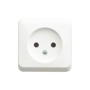 Розетка 1-м ОП Этюд 16А IP20 без заземл. бел.