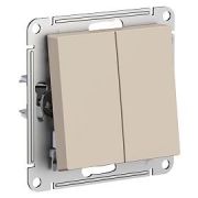 ATLASDESIGN 2-клавишный ВЫКЛЮЧАТЕЛЬ, сх.5, 10АХ, механизм, ПЕСОЧНЫЙ Systeme Electric
