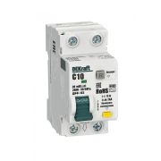 Дифф. автомат (АВДТ) 1P+N C 10А 30мА A ДИФ-103 6кА DEKraft