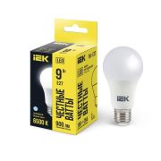 Лампа светодиод 9Вт груша А60 Е27 6500К 810Лм матовая IEK (10/100)
