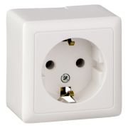 Розетка 1гн Хит с 3/К о/у бел IP20 SchE (1/132) RA16-133-B