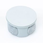 Коробка распределительная круглая О/П 65х35 IP 55, 4 ввода  (50) (БК-Электро)