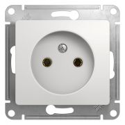 GLOSSA Механизм розетки 1-м СП 16А IP20 без заземл. бел.
