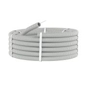 Труба гофрированная d32 ПВХ серая с зондом IEK (25)