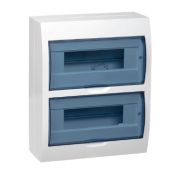 Бокс ЩРН-П-24мод настен пласт бел (дв.прозр) 2 ряда IP41 KREPTA IEK (1/10)