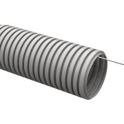 Труба гофрированная d25 ПВХ серая с зондом IEK (10)