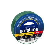 Изолента ПВХ 19мм х 20м зеленая Safeline (200/10)
