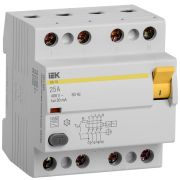 УЗО 4Р 25А 30мА 4,5кА AC ВД1-63 IEK (1/24)