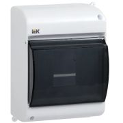 Бокс КМПн-2/4мод настен пласт бел (дв. прозр) IEK (1/12)